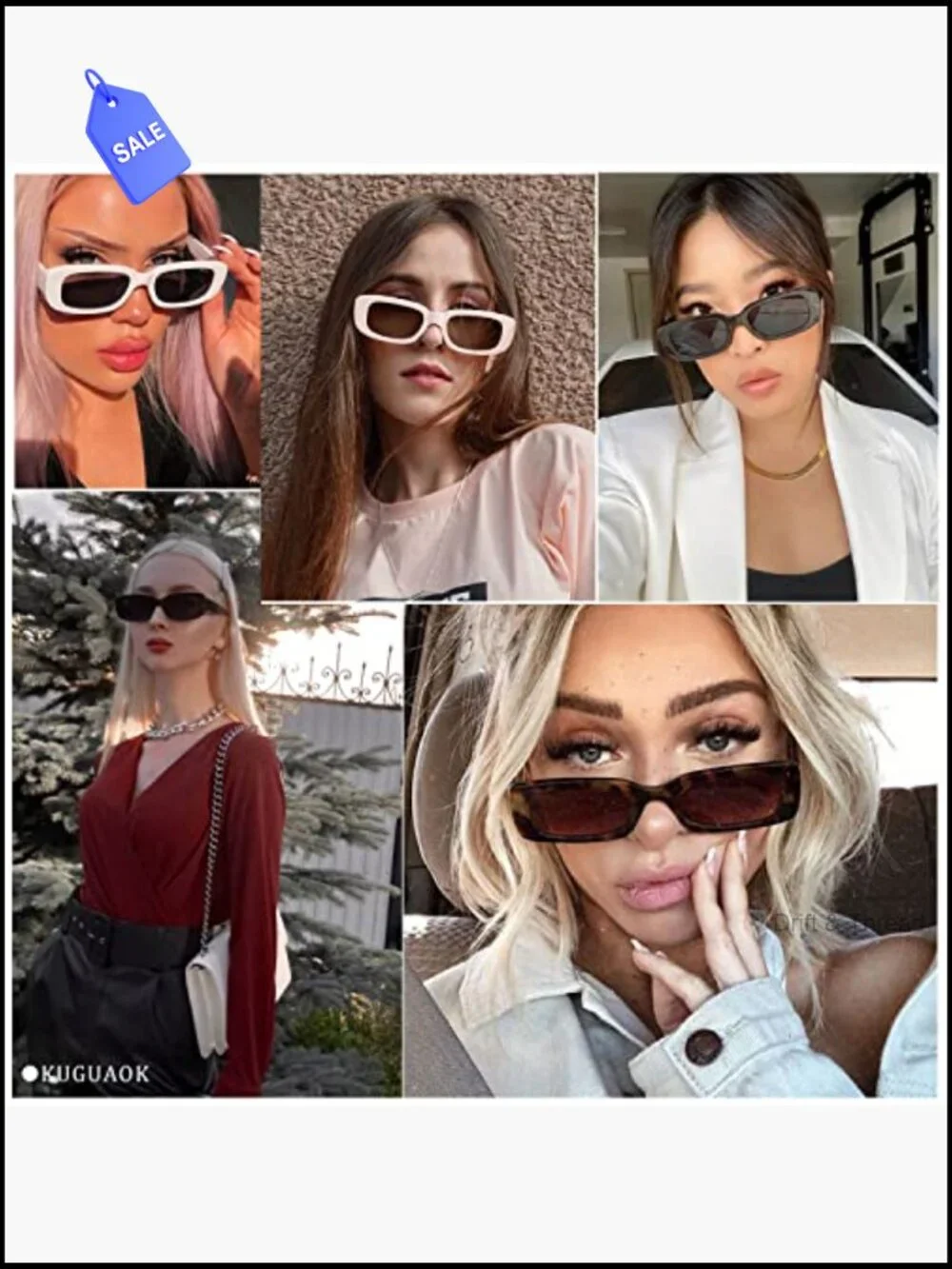 Retro Square Sunglasses UV Protection Unisex Vintage Shades